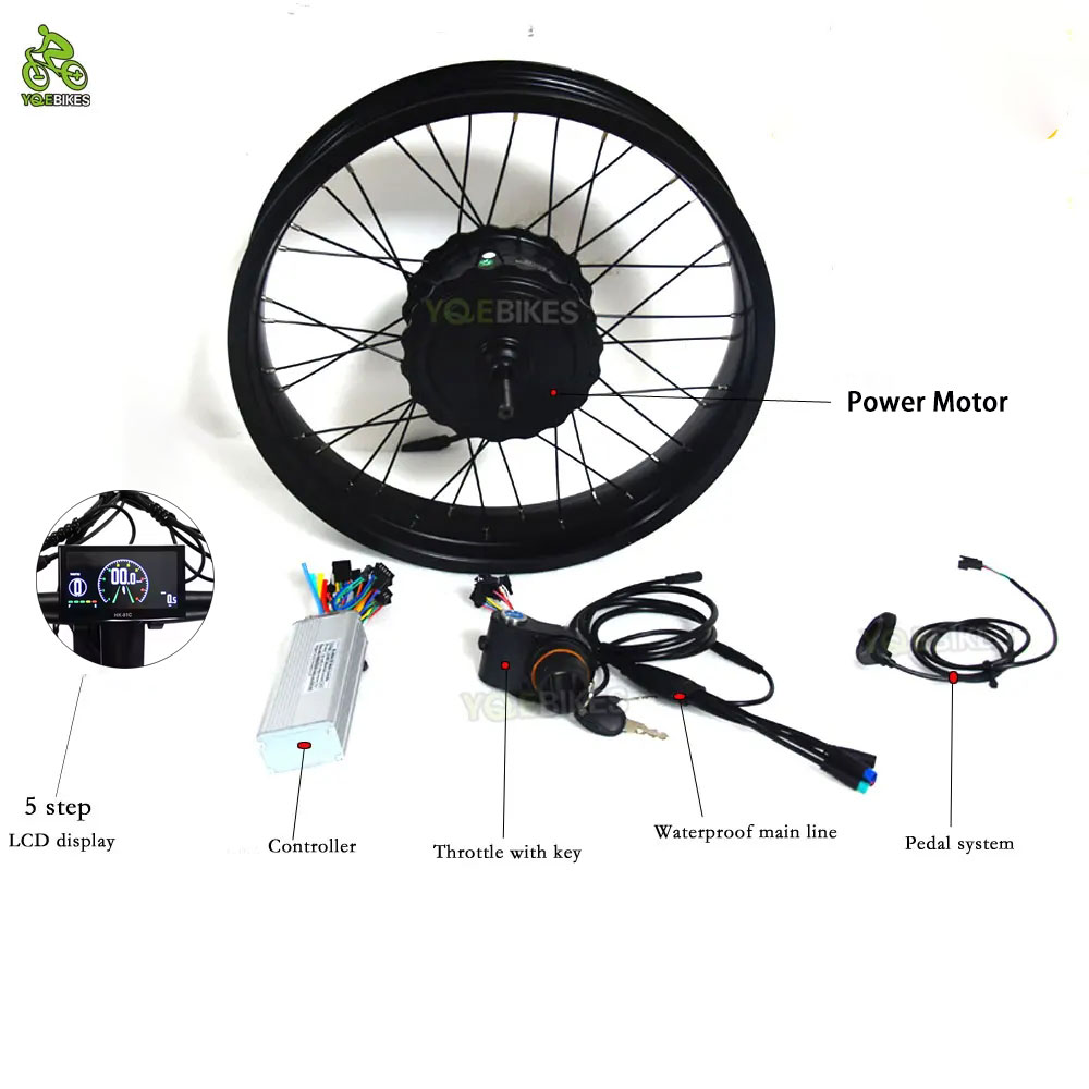 Fat Tire Ebike Conversion Kit 2000W - 20 cali 4.0 ebike akcesoria DIY
