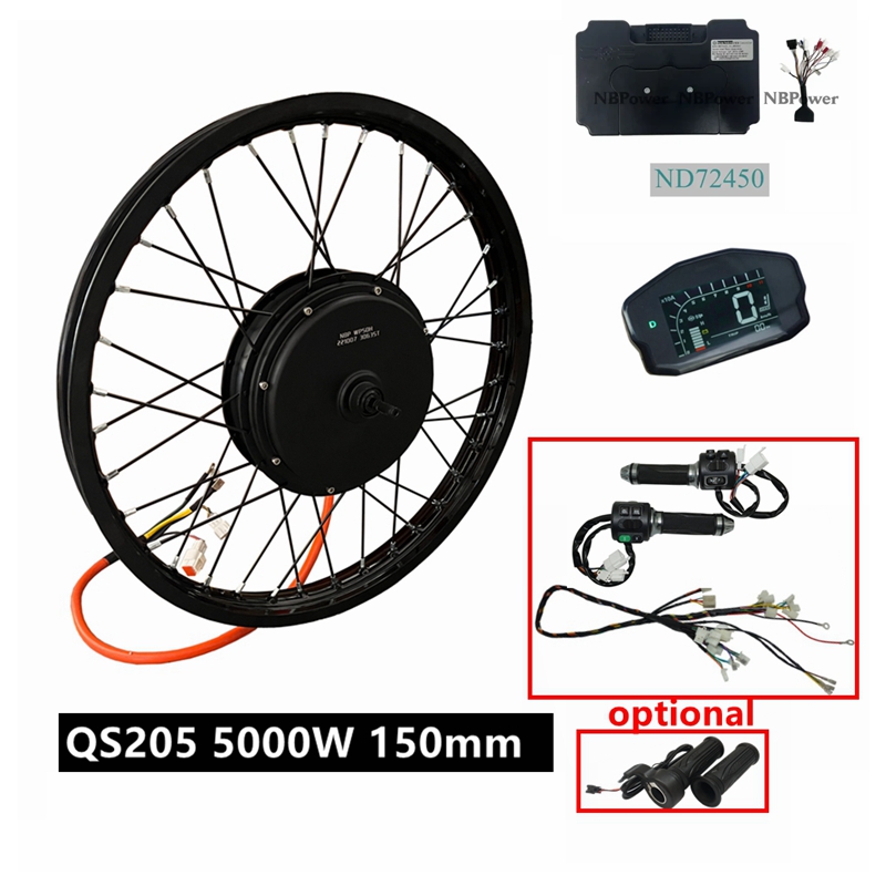 72V 5000W Hub Motor Kit - Zestaw do roweru elektrycznego NBpower/QS205 V3