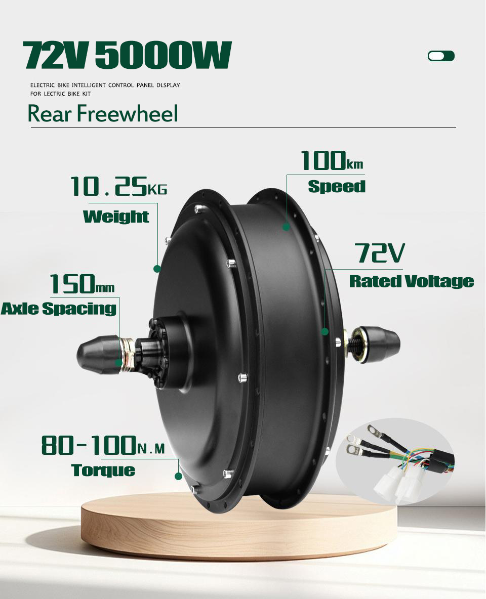 Nowy zestaw do konwersji rower – 72V 5000W Hub Motor Kit recenzja i cena