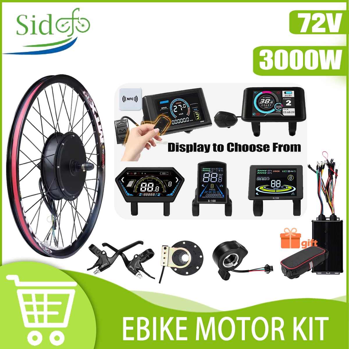 Zestaw do konwersji roweru ele – Ebike Conversion Kit 72V 3000W recenzja i cena